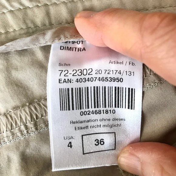 Rosner german designer Capri Pants, Size US 4, like new - Picture 7 of 8